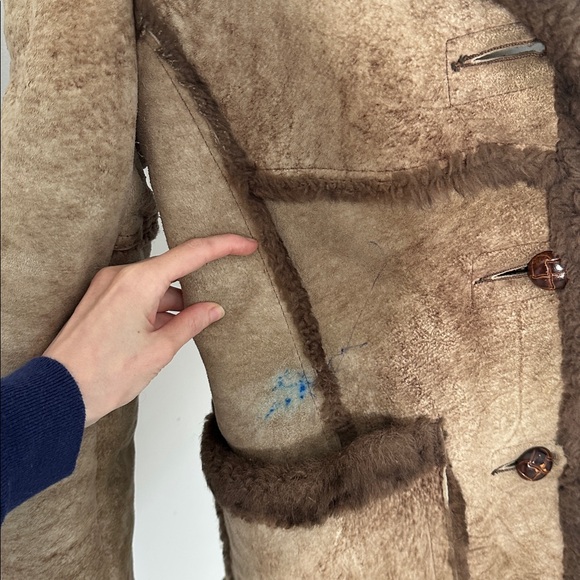 Schott NYC Real Shearling Jacket - Picture 5 of 7